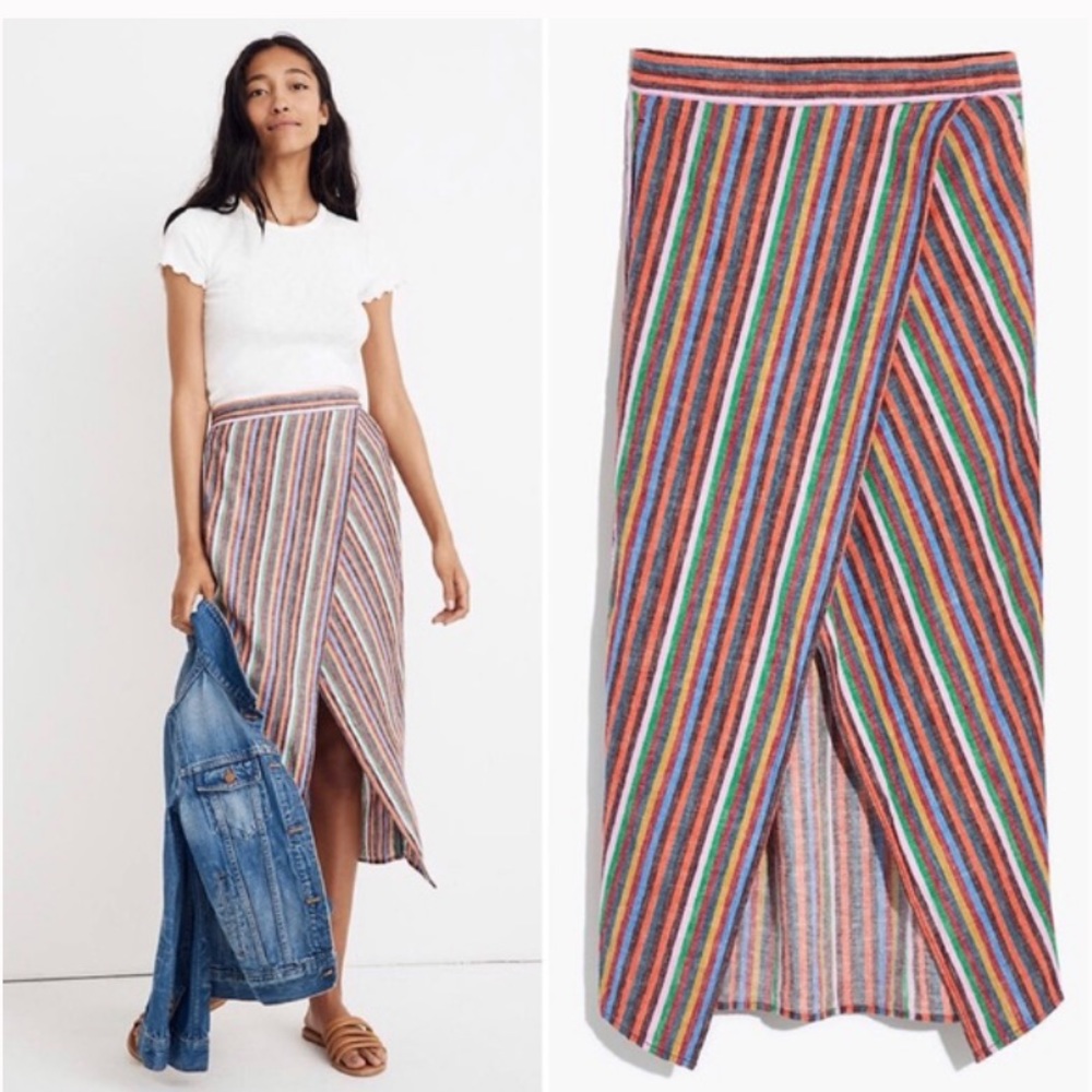 Madewell Overlay Rainbow Skirt